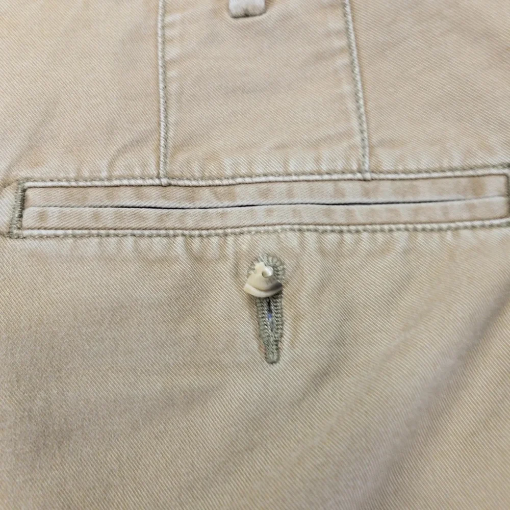 Peter Millar Pants Mens 38 Tan‎ Chino Flat Front Pima Cotton Golf Mid Rise